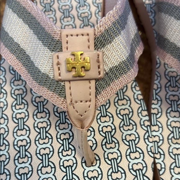 NWOT Tory Burch Gemini Link Women’s Flip Flops in Coastal Pink - Picture 2 of 7